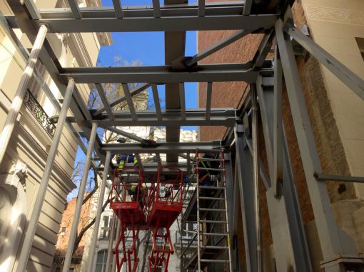 Estructura metálica, Fundación Norman Foster, Madrid