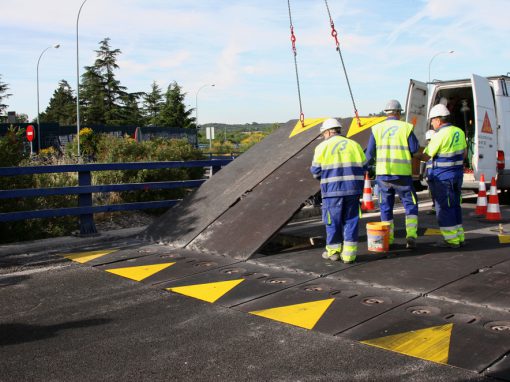 Sustitución de junta en puente, autovía M-40