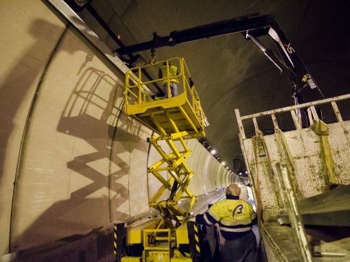 Refuerzo en túnel El Pardo, autovía M-40